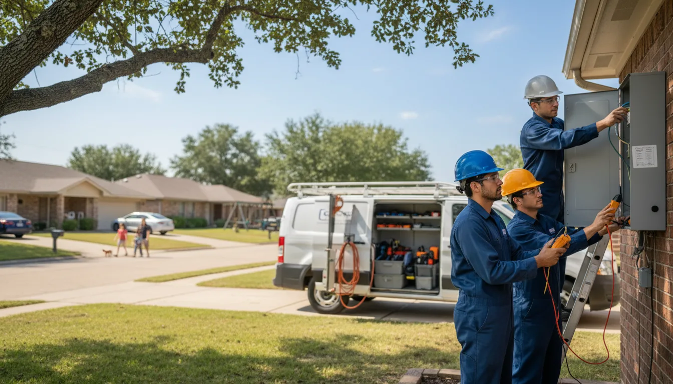 Certified electrician providing emergency electrical services in Morven, GA